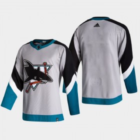 San Jose Sharks Trikot Blank 2020-21 Reverse Retro Authentic - Herren